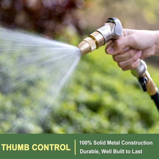 FANHAO Professional Heavy Duty Garden Hose Nozzle with Brass Tip
