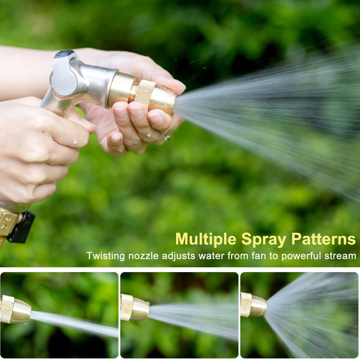 FANHAO Professional Heavy Duty Garden Hose Nozzle with Brass Tip