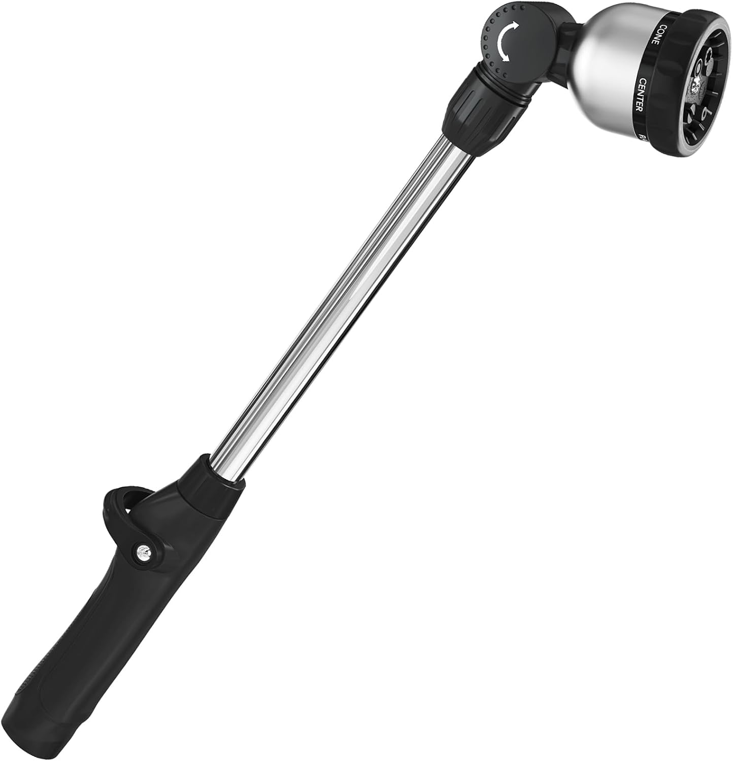 FANHAO 16 Inches 8-Pattern Garden Watering Wand-Black