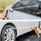 FANHAO Garden Hose Nozzle Heavy Duty,100% Metal Water Hose Sprayer with 8 Spray Patterns-Silver