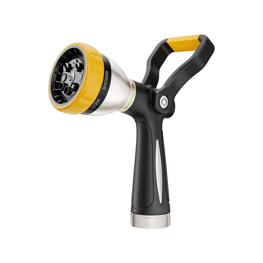 FANHAO Heavy Duty Fireman's Hose Nozzle with 8 Spray Patterns