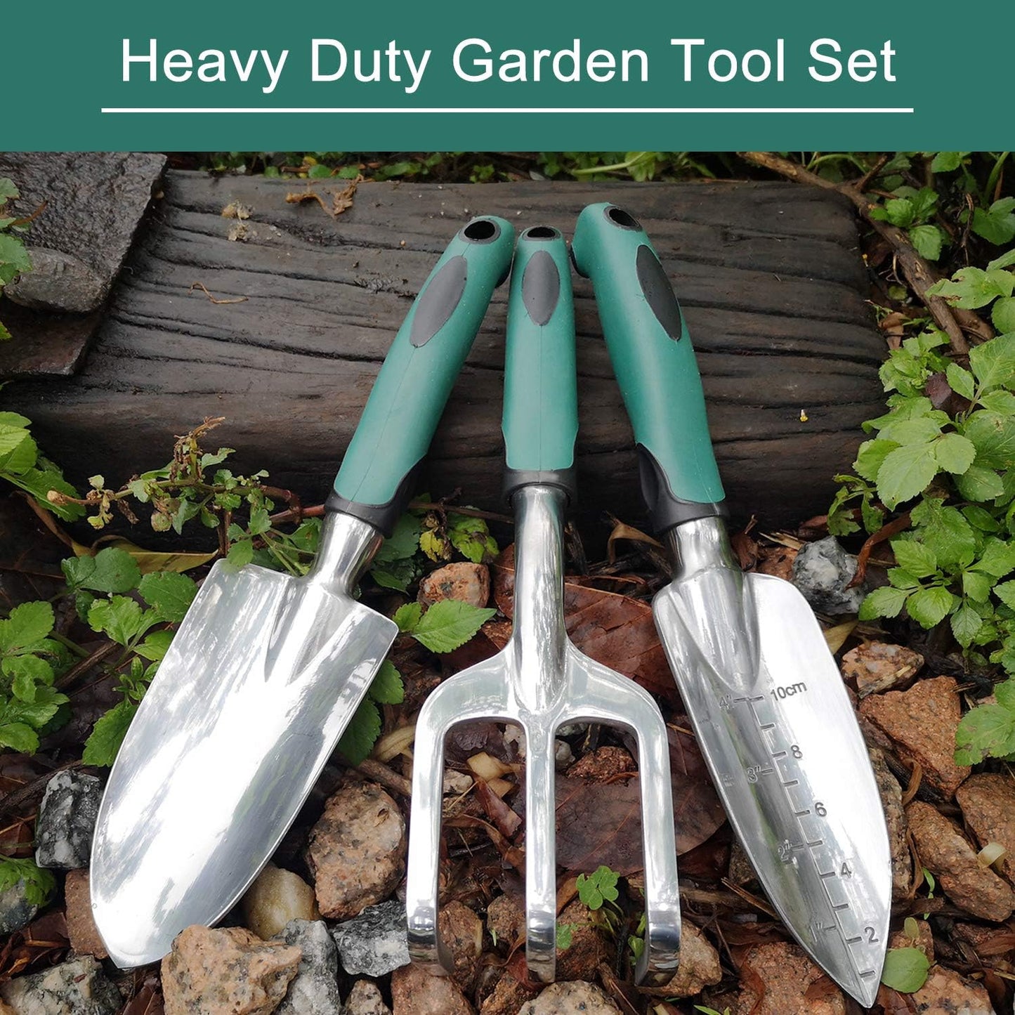 FANHAO Heavy Duty Garden 3 Pieces Tool Set