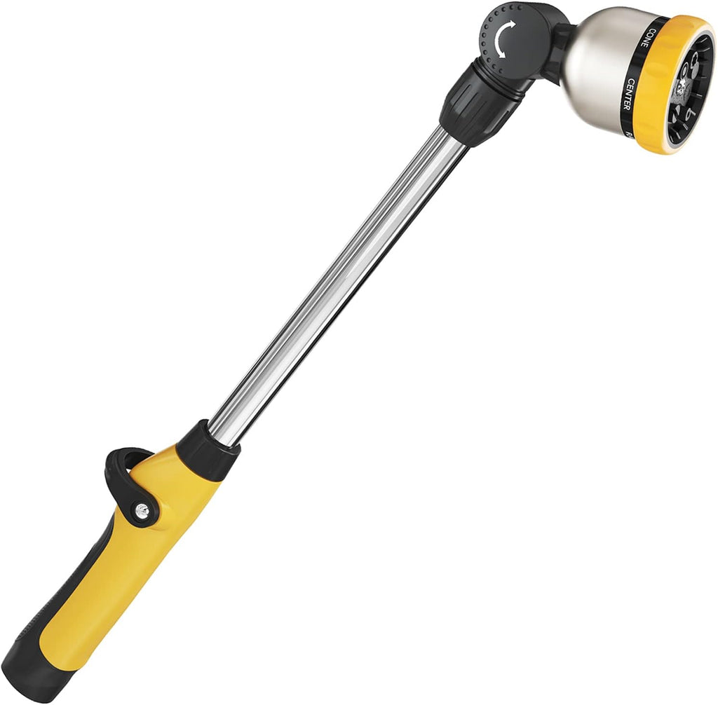 FANHAO 16 Inches 8-Pattern Garden Watering Wand-Yellow