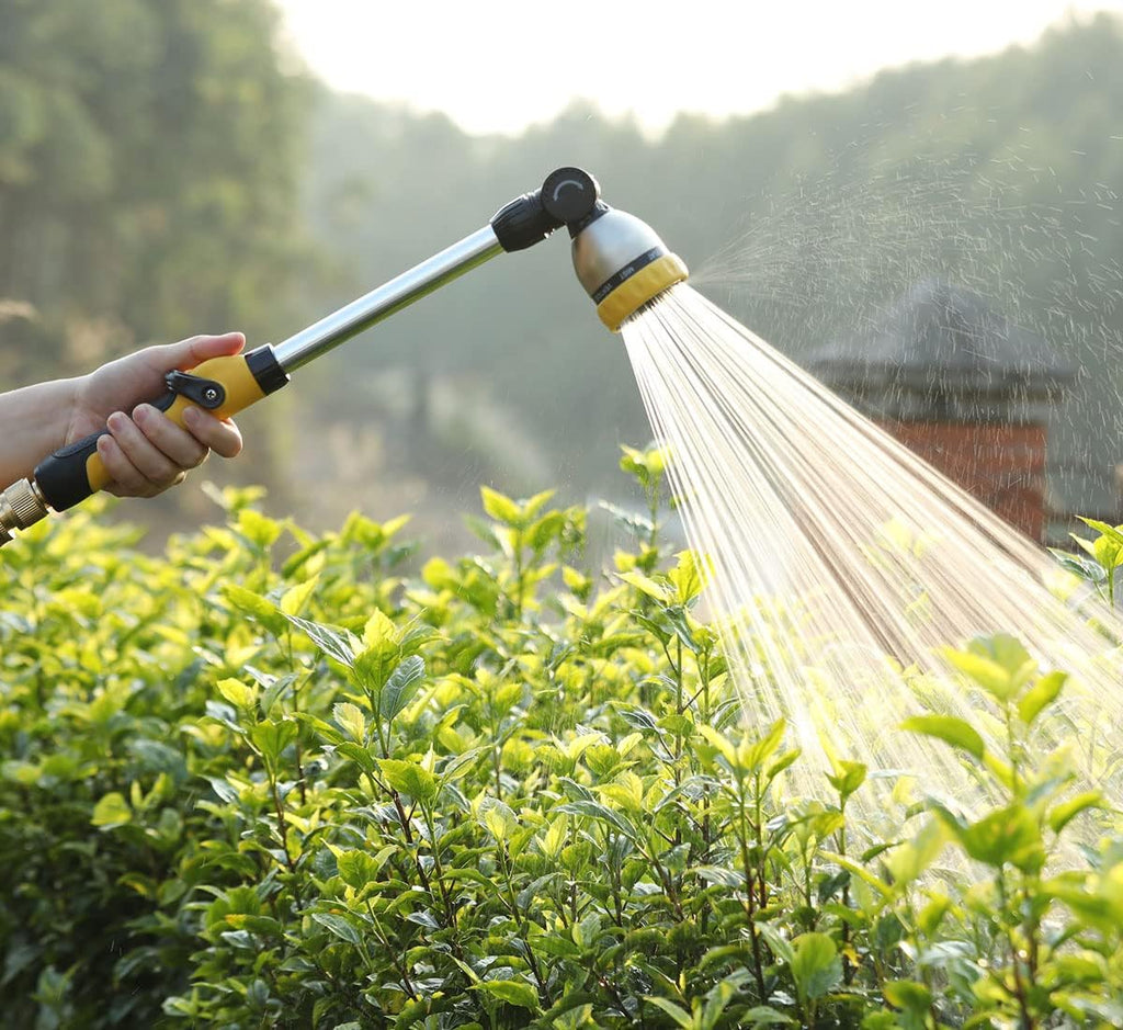 FANHAO 16 Inches 8-Pattern Garden Watering Wand-Yellow