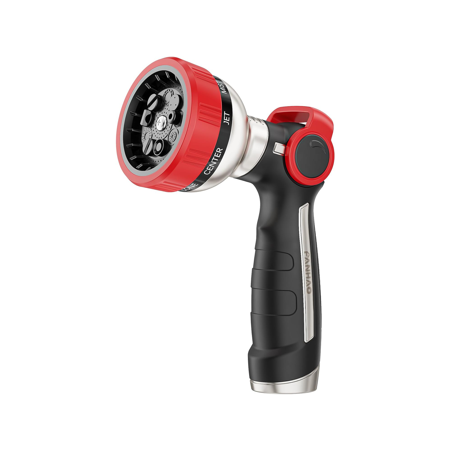 FANHAO Heavy Duty Thumb Control Garden Hose Nozzle - 9 Spray Modes