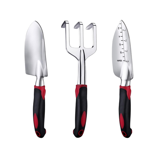 FANHAO Garden Tool Set, 3 Piece Heavy Duty Garden Trowels