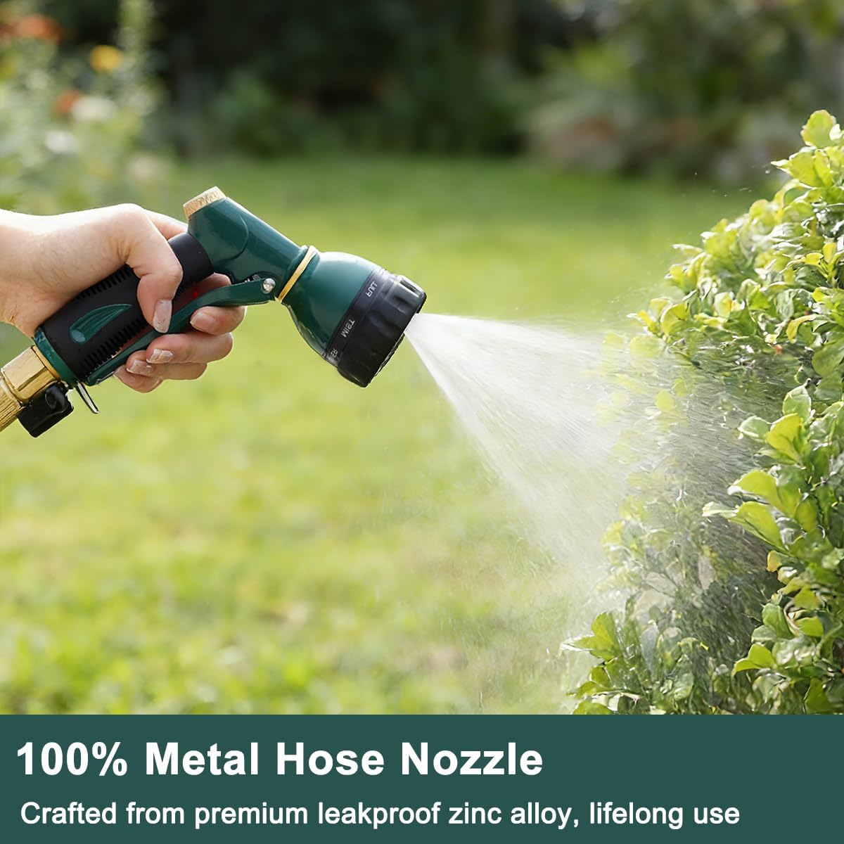 FANHAO Garden Hose Nozzle Sprayer Heavy Duty with 7 Patterns for Watering Garden