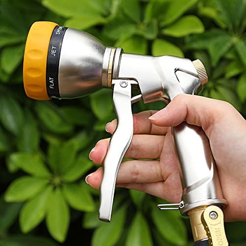 FANHAO Garden Hose Nozzle Sprayer 100% Heavy Duty Metal Water Hose Sprayer