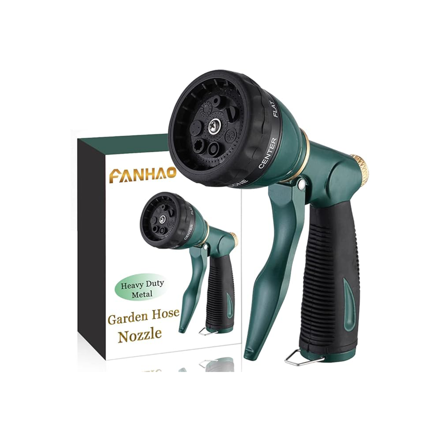 FANHAO Garden Hose Nozzle Sprayer Heavy Duty with 7 Patterns for Watering Garden