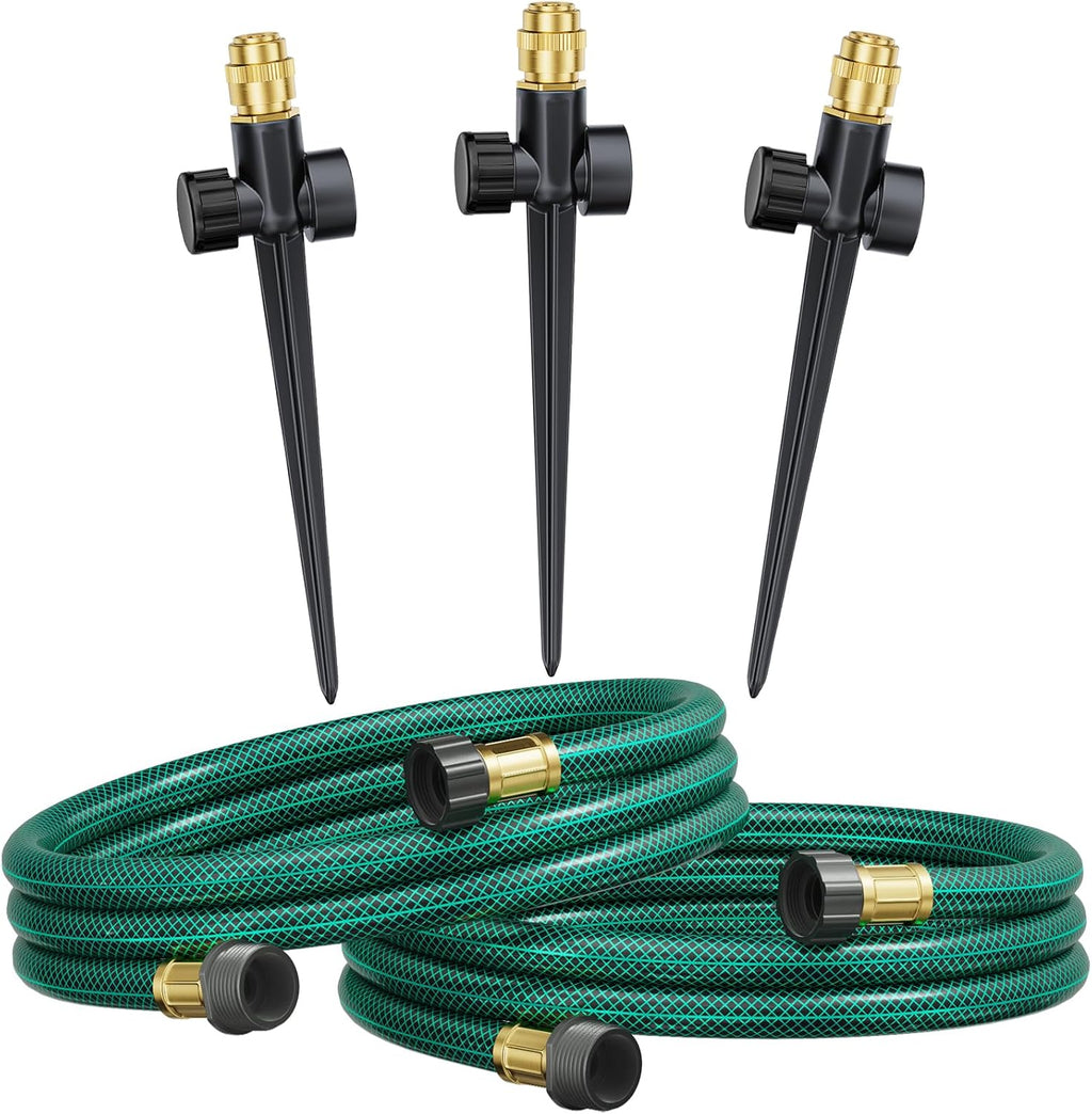 FANHAO Above Ground Sprinkler System - 360° Large Area Coverage