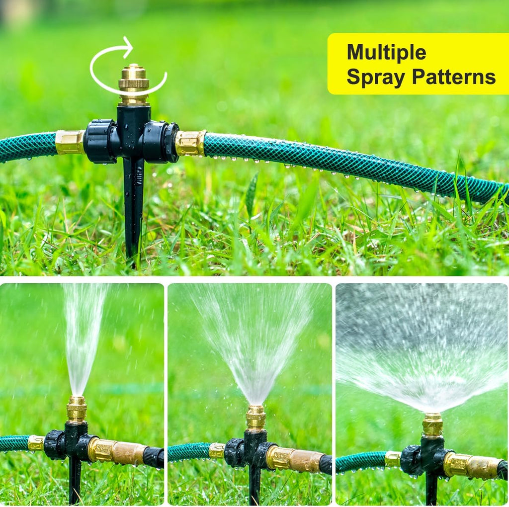 FANHAO Above Ground Sprinkler System - 360° Large Area Coverage