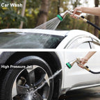 FANHAO Heavy Duty Metal Hose Nozzle - 7-Pattern, Ergonomic Rear Trigger