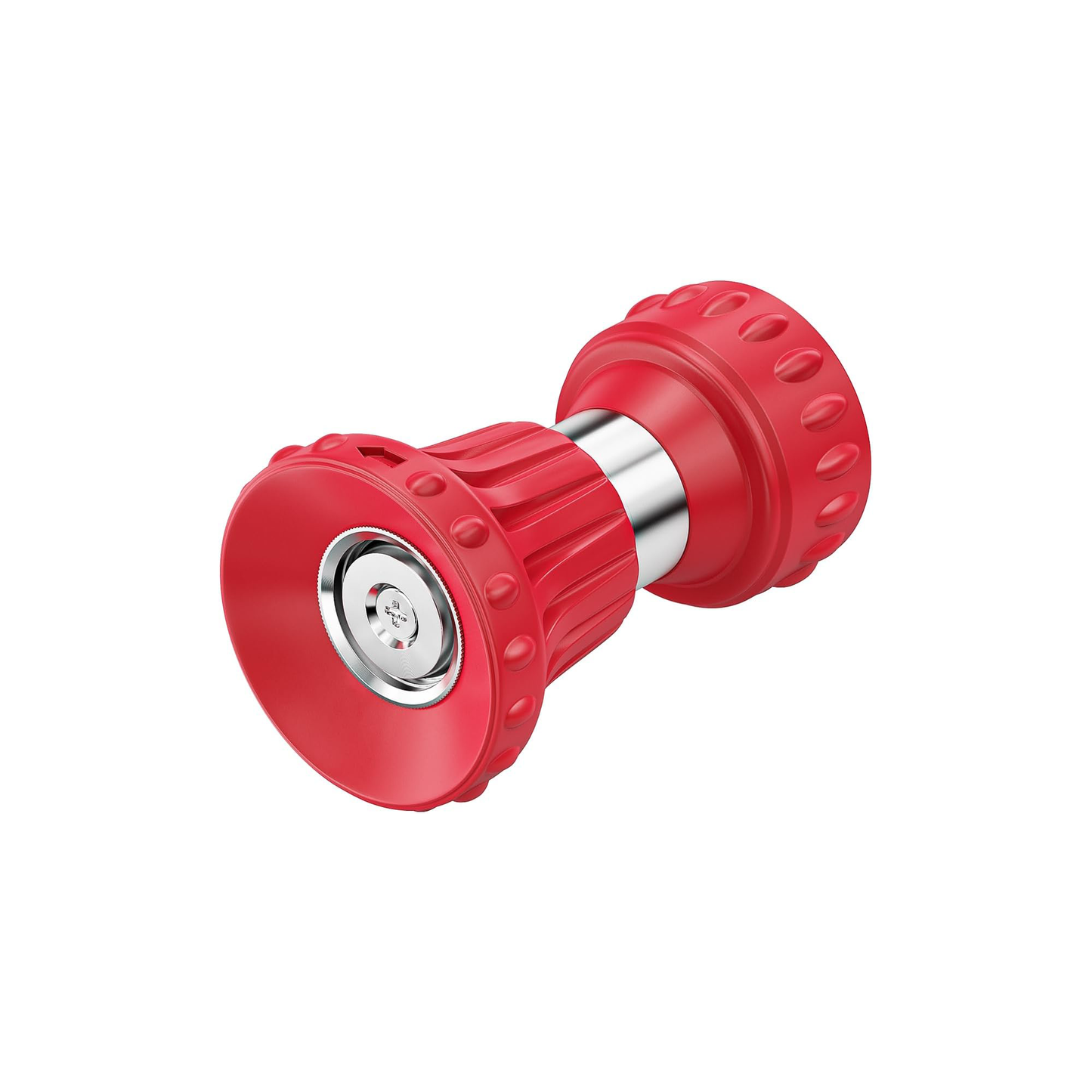 FANHAO High Power Adjustable Fireman Style Garden Hose Nozzle - Red