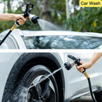 FANHAO 8-Pattern Heavy Duty Fireman Style Hose Nozzle - Black